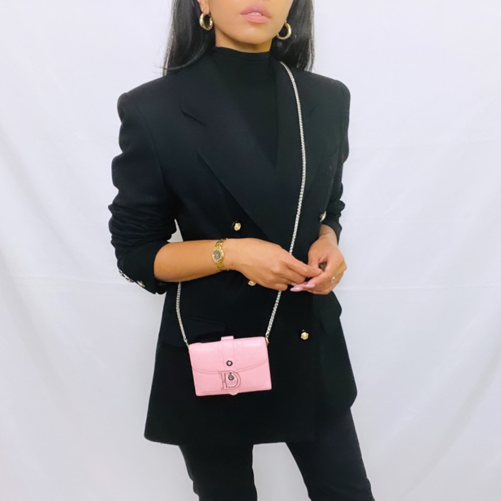 ***SOLD***Christian Dior | Auth Pink and Silver Wallet on Chain - Picture 13 of 13